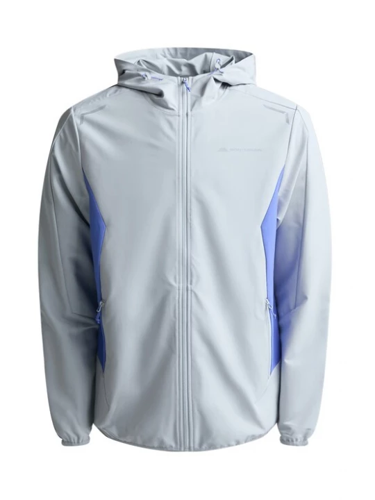 Foto van product MONTERRAIN Trainingsjack 'Lyder' lichtgrijs / violetblauw