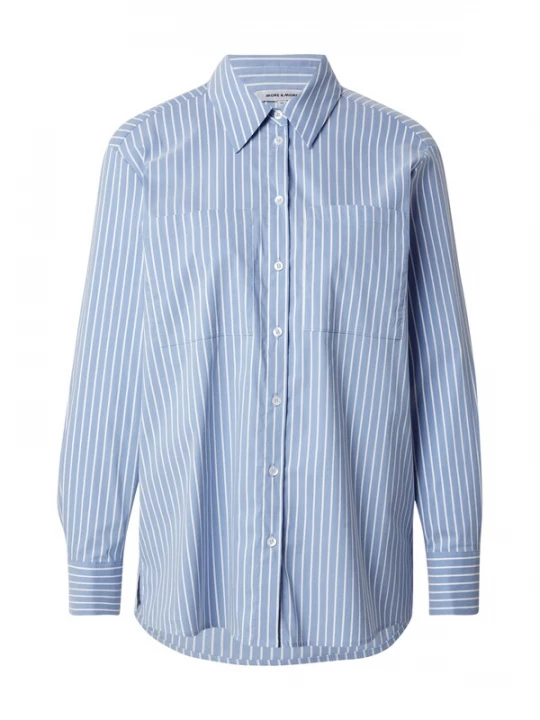 Foto van product MORE & MORE Blouse blauw / wit