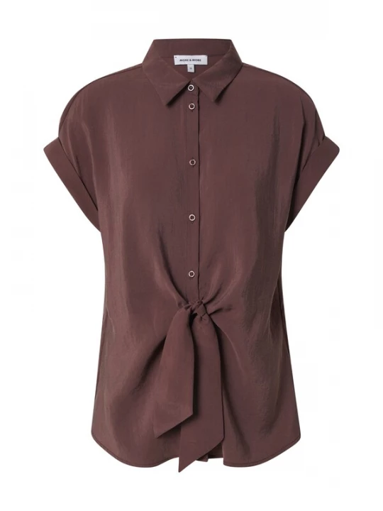 Foto van product MORE & MORE Blouse chocoladebruin