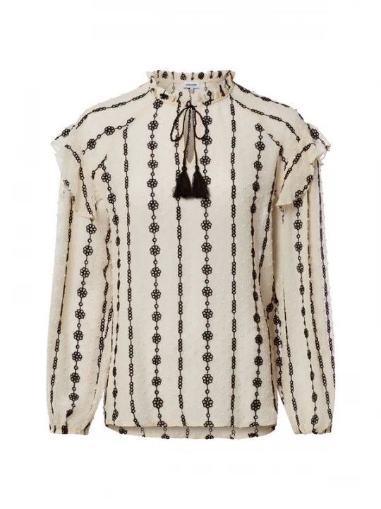 Foto van product MORE & MORE Blouse ecru / zwart