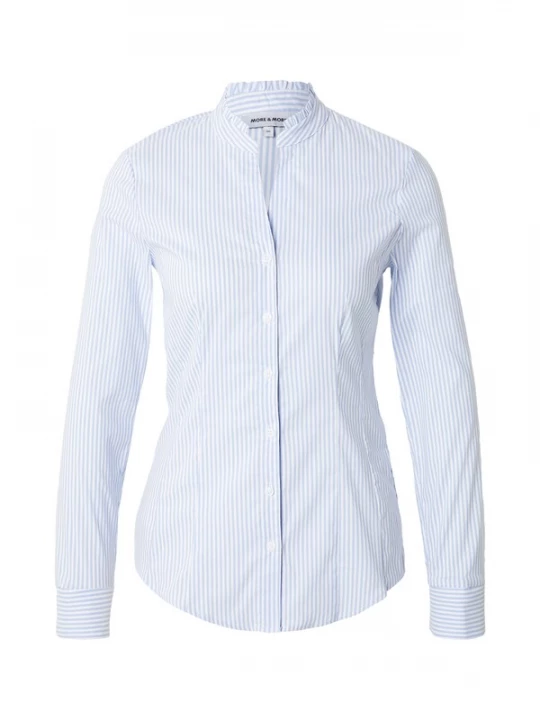 Foto van product MORE & MORE Blouse lichtblauw / wit