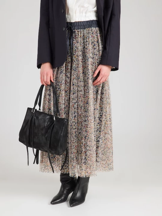 Foto van product MORE & MORE Rok navy / bruin / lichtgroen / offwhite