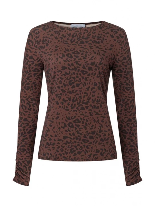 Foto van product MORE & MORE Shirt bruin / zwart