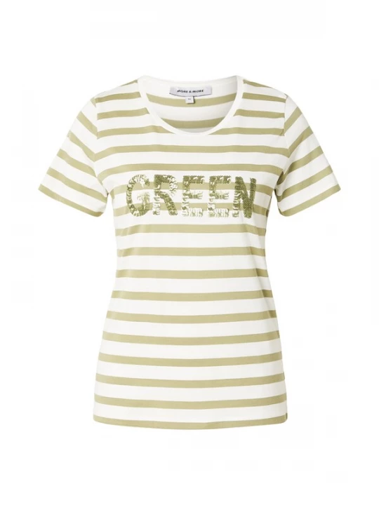 Foto van product MORE & MORE Shirt groen / offwhite