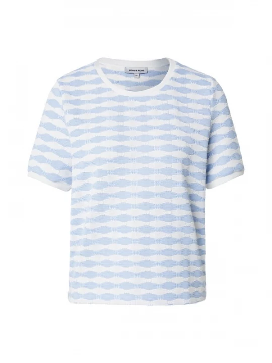 Foto van product MORE & MORE Shirt lichtblauw / wit