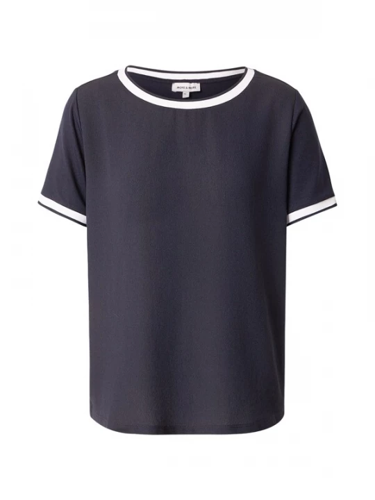 Foto van product MORE & MORE Shirt marine / wit