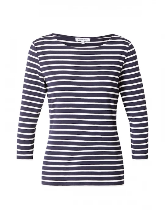 Foto van product MORE & MORE Shirt marine / wit