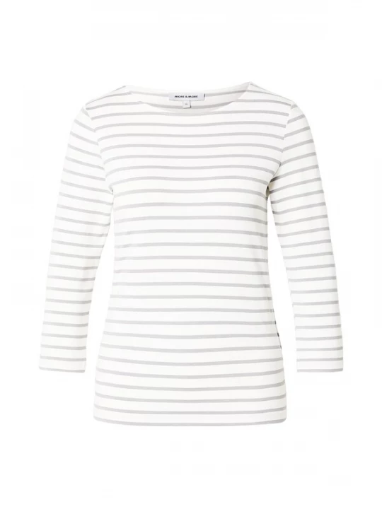 Foto van product MORE & MORE Shirt mauve / wit