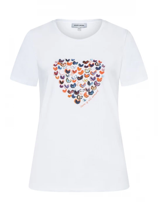 Foto van product MORE & MORE Shirt navy / donkerlila / oranje / wit