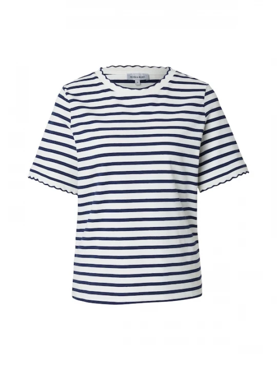 Foto van product MORE & MORE Shirt navy / offwhite