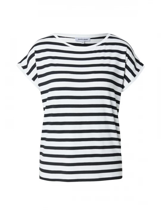 Foto van product MORE & MORE Shirt zwart / wit