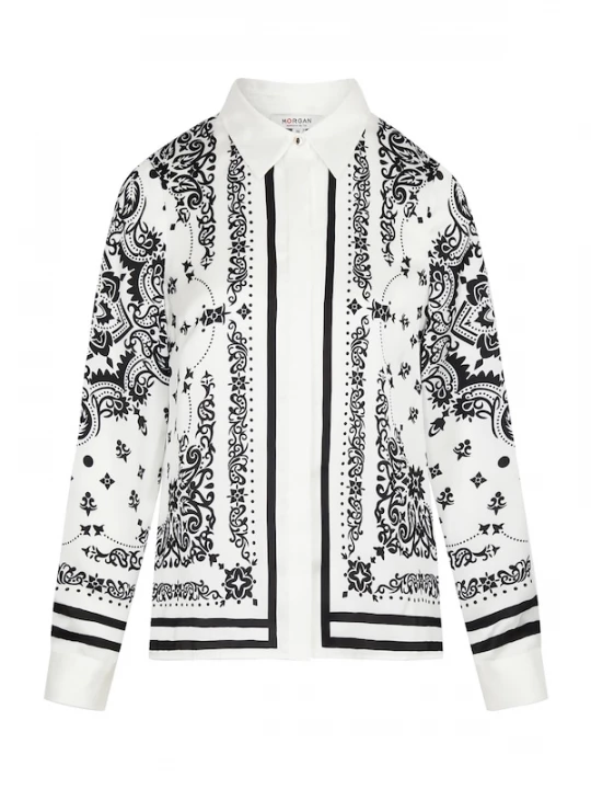 Foto van product Morgan Blouse '261-CFOULAR' zwart / wit