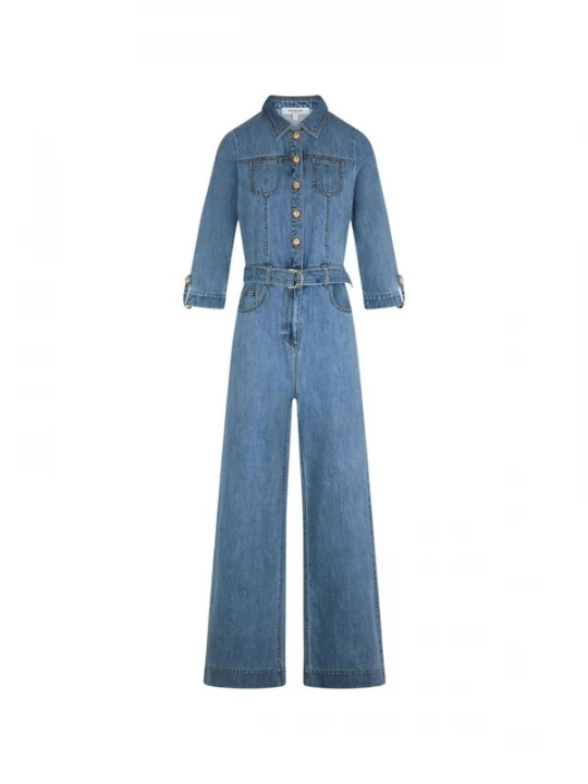 Foto van product Morgan De Toi Jumpsuit '261-PIMA' blauw denim