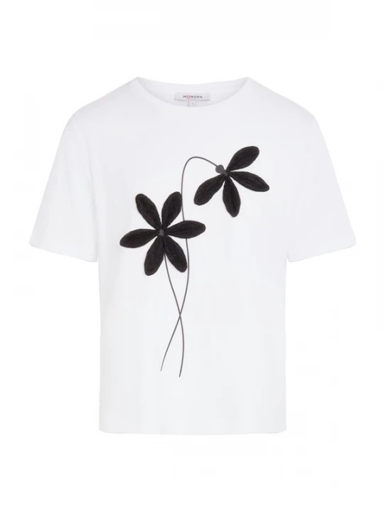 Foto van product Morgan Shirt '261-DAHLIA' zwart / offwhite