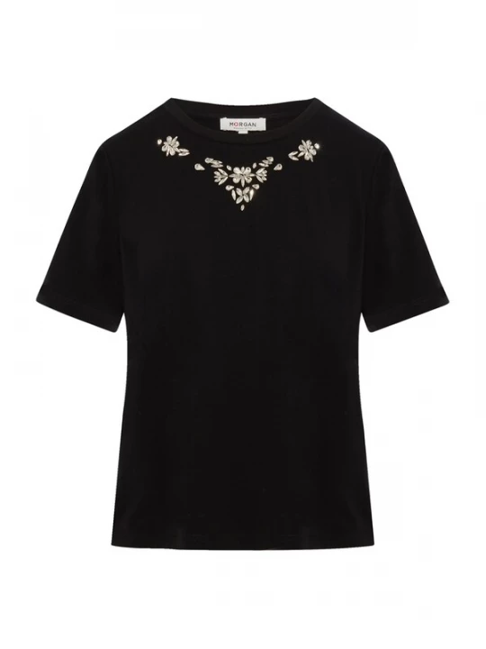 Foto van product Morgan Shirt '261-DMARE' zwart / transparant