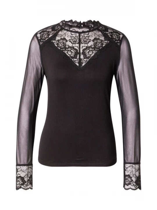 Foto van product Morgan Shirt 'DING' zwart