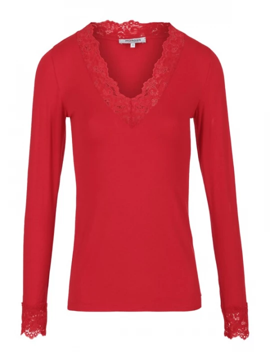 Foto van product Morgan Shirt 'TRACY' rood