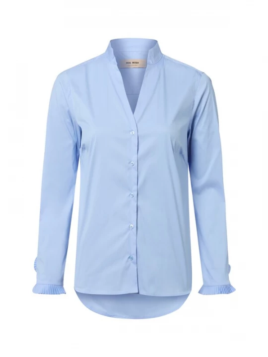 Foto van product MOS MOSH Blouse 'Hassie' lichtblauw
