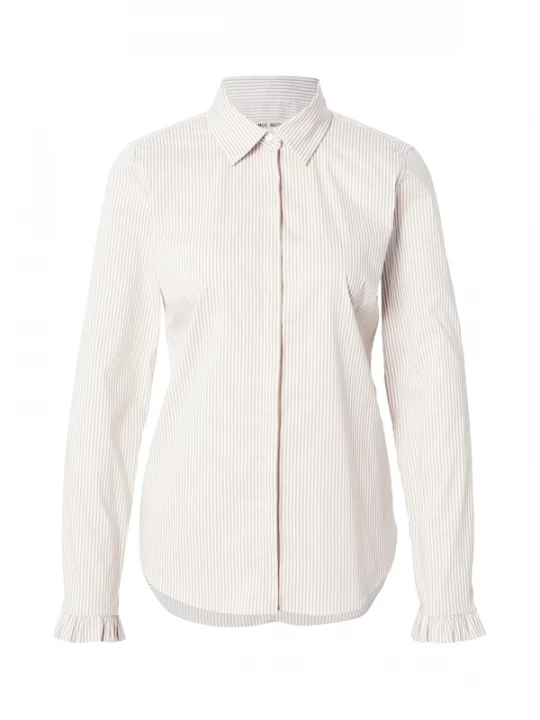 Foto van product MOS MOSH Blouse 'MMMattie' cappuccino / wit