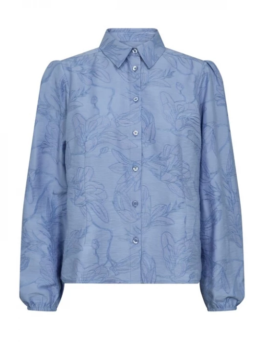 Foto van product MOS MOSH Blouse 'MMRayl' blauw / duifblauw