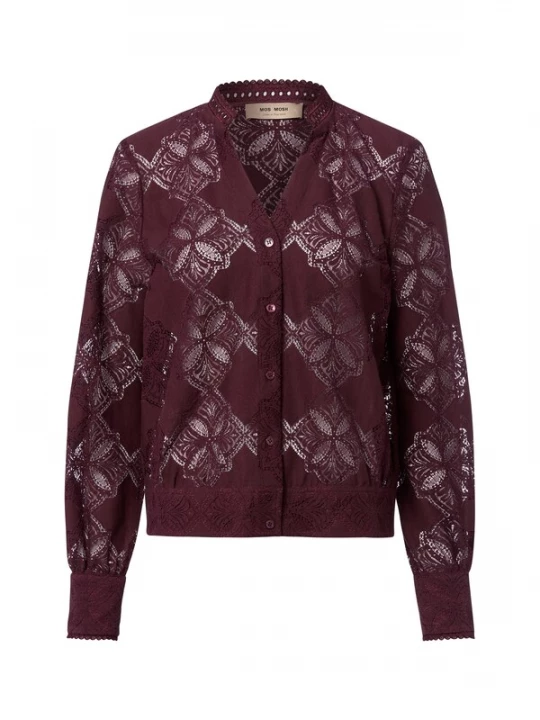 Foto van product MOS MOSH Blouse 'Monia' aubergine