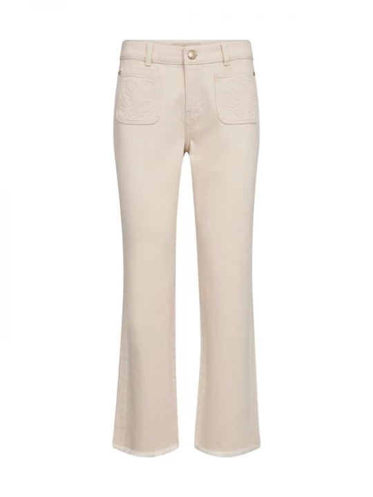 Foto van product MOS MOSH Jeans 'Ashley Blossom' ecru