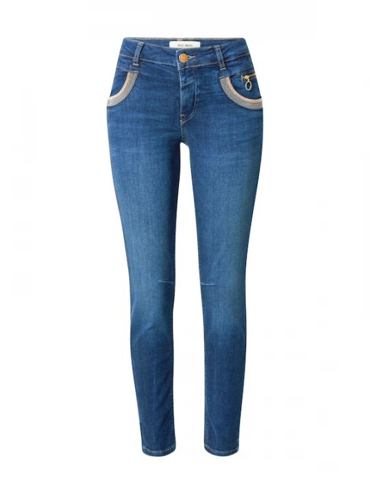 Foto van product MOS MOSH Jeans lichtbeige / blauw denim