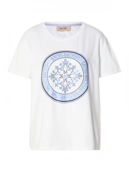 Foto van product MOS MOSH Shirt 'MMJudd' navy / lichtblauw / wit