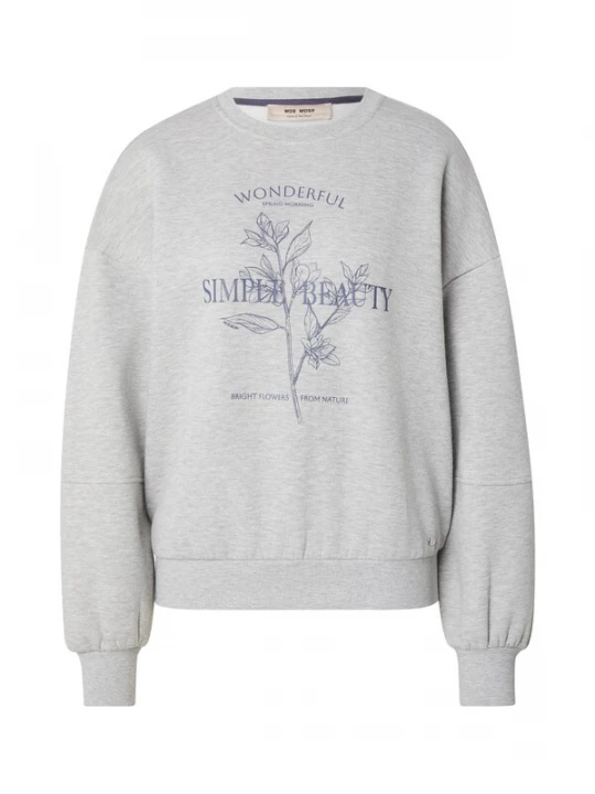 Foto van product MOS MOSH Sweatshirt 'MMRafa' indigo / lichtgrijs