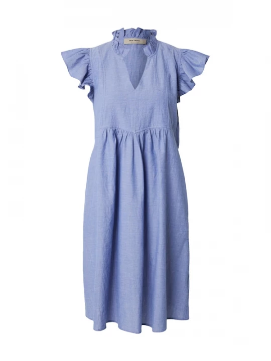 Foto van product MOS MOSH Zomerjurk 'MMWaldy Izha' duifblauw
