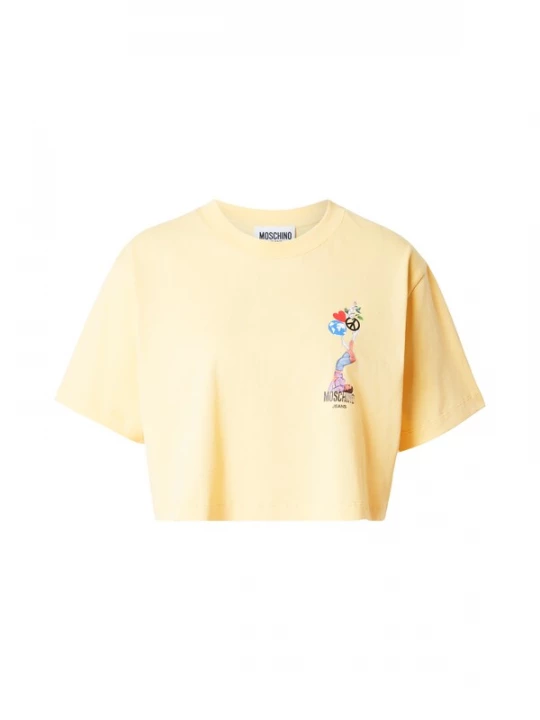 Foto van product Moschino Jeans Shirt geel / lavendel / zwart / wit