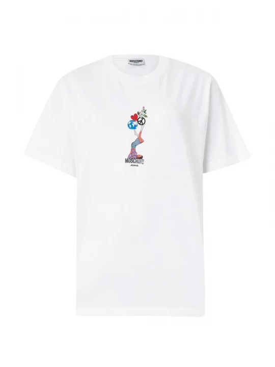 Foto van product Moschino Jeans Shirt groen / rood / zwart / wit