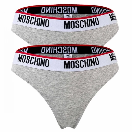 Foto van product MOSCHINO Slip grijs / bloedrood / zwart / wit