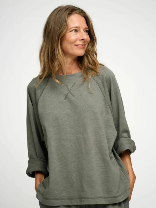 Foto van product moshi moshi mind Shirt ' Earth ' groen gemêleerd