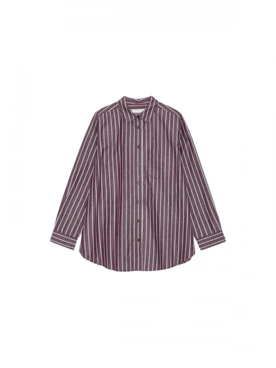 Foto van product moshi moshi mind Shirt ' gaia ' bourgogne