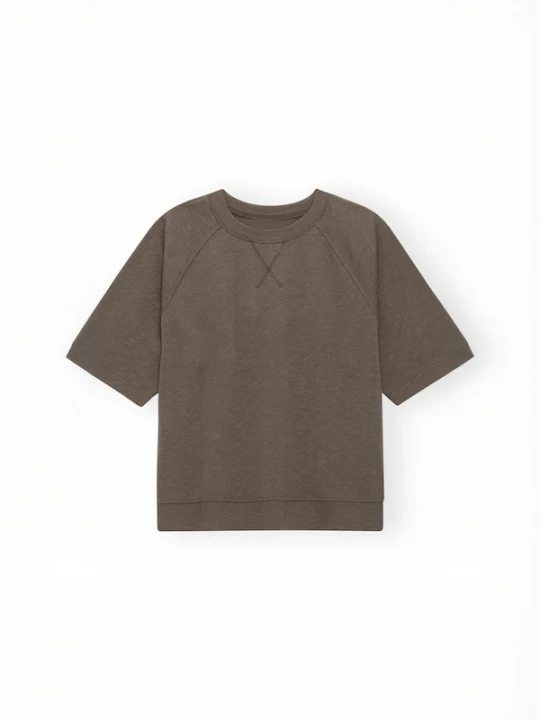 Foto van product moshi moshi mind Trui ' aura ' taupe