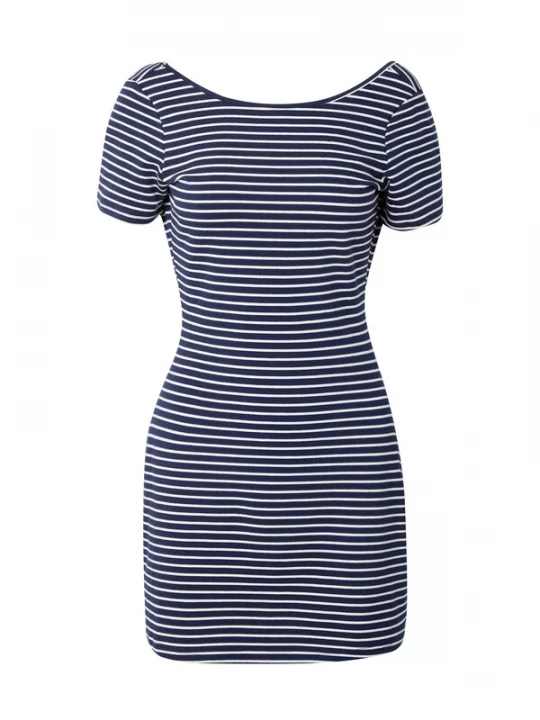 Foto van product Motel Jurk 'Roswitha' navy / wit