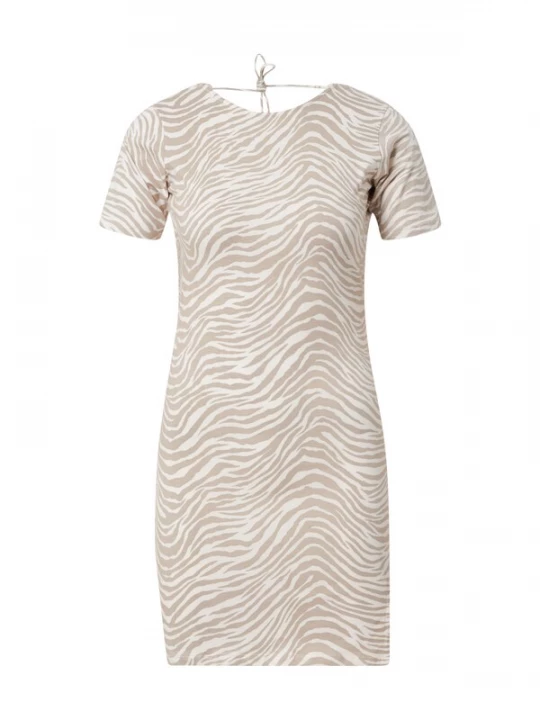 Foto van product Motel Jurk 'Sonali' camel / wit