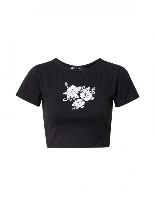 Foto van product Motel Shirt 'TINDY' zwart / wit