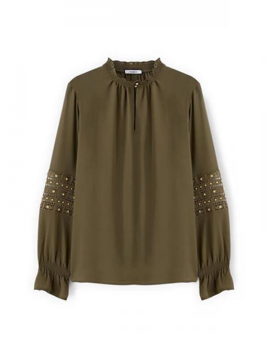 Foto van product MOTIVI Blouse grasgroen