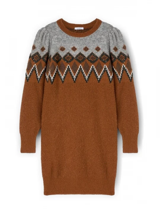 Foto van product MOTIVI Jurk bruin