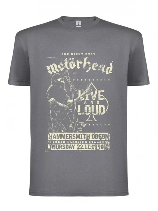 Foto van product Motörhead Shirt 'Motörhead Live and Loud T-Shirt' grijs