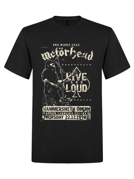 Foto van product Motörhead Shirt 'Motörhead Live and Loud T-Shirt' zwart