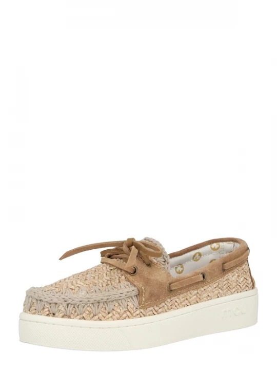 Foto van product MOU Mocassins taupe / brokaat / lichtbruin