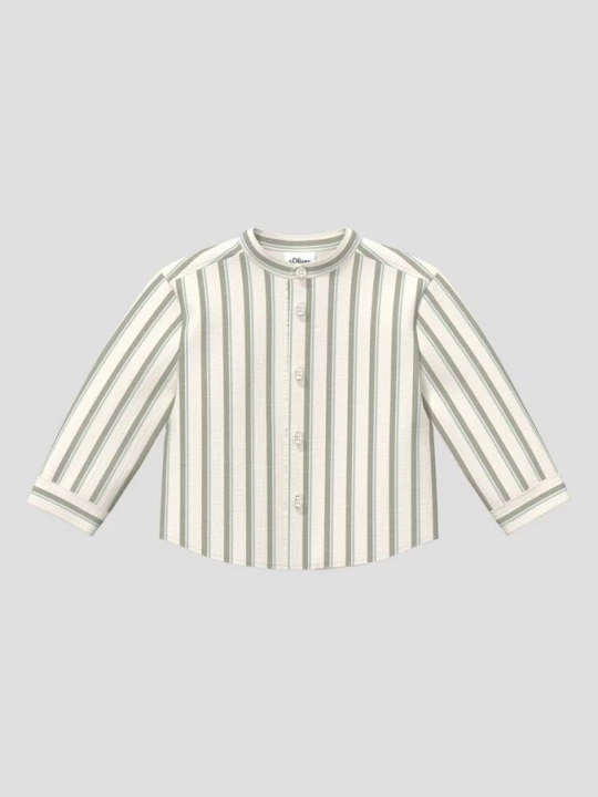 Foto van product Mousseline shirt met lange mouwen en opstaande kraag s.Oliver
