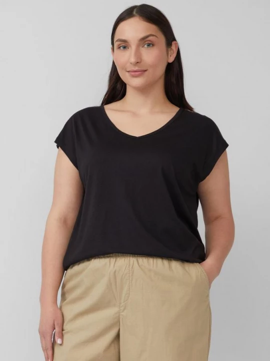 Foto van product Mouwloos relaxed fit shirt met uitsnijding en strik s.Oliver zwart