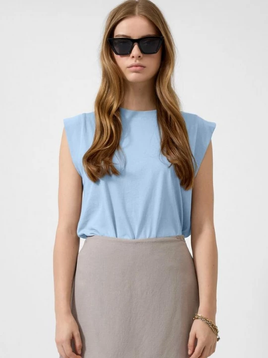 Foto van product Mouwloos shirt | Vanessa Mai QS blauw