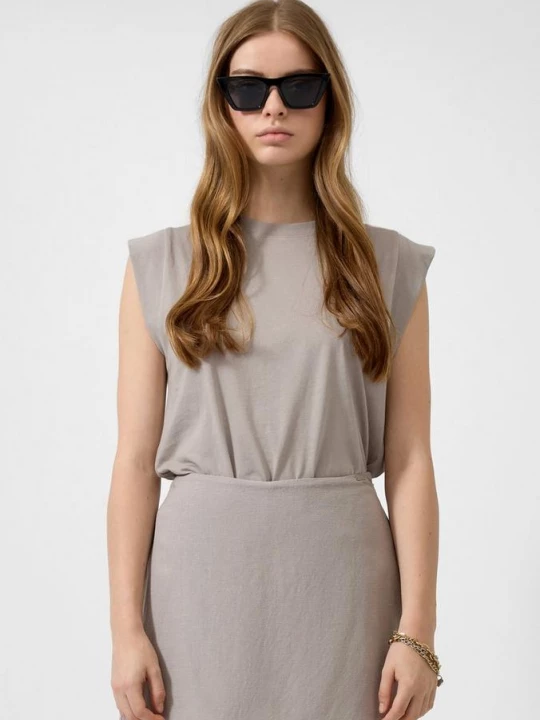 Foto van product Mouwloos shirt | Vanessa Mai QS grijs
