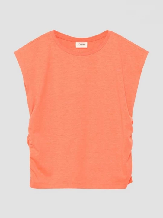 Foto van product Mouwloos T-shirt van jersey met zijsplitten s.Oliver