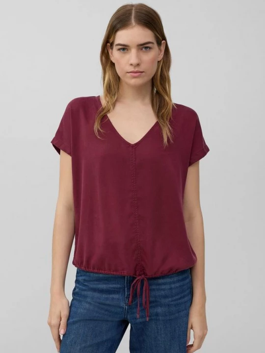 Foto van product Mouwloze blouse van lyocell met tunnelkoord in de zoom s.Oliver rood